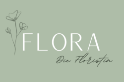 Logo Flora - die Floristin mit einer Blume im Eck