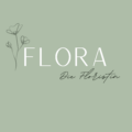 Logo Flora - die Floristin mit einer Blume im Eck